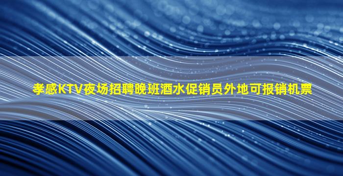 孝感KTV夜场招聘晚班酒水促销员外地可报销机票